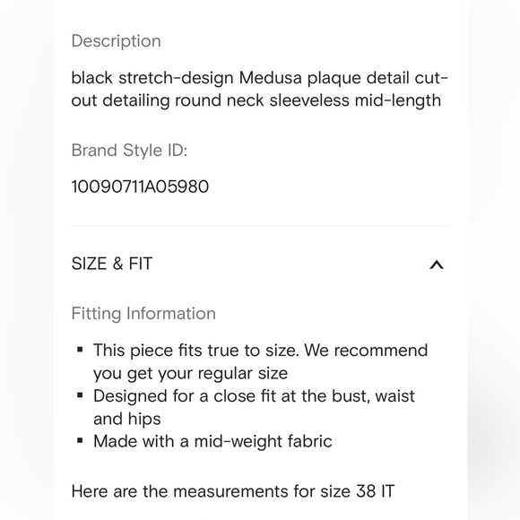 NWT Versace Medusa Dress - Picture 4 of 9